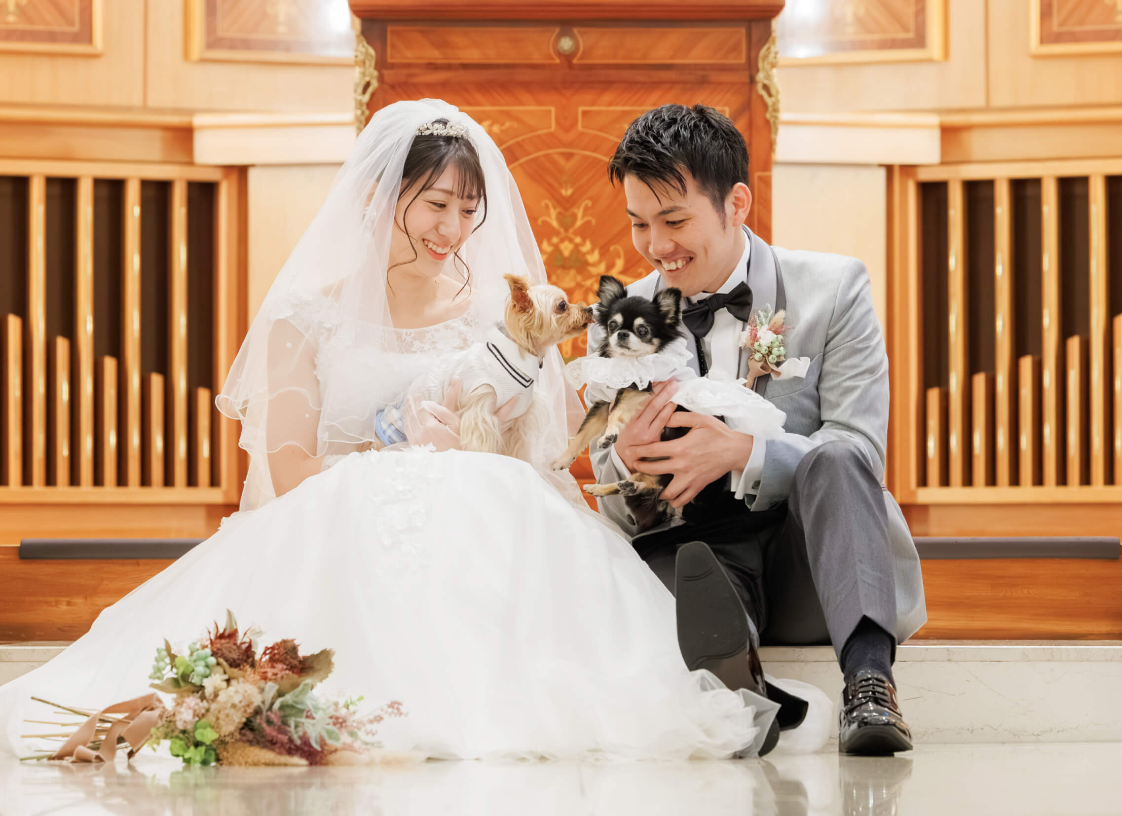 ペットと一緒の結婚式